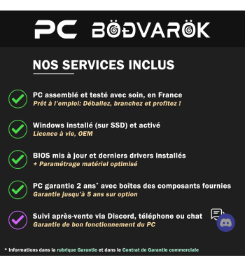 Achat : PC Gamer - Nvidia RTX 4060, AMD Ryzen 5, Win11 + Wifi