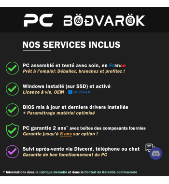 Achat : PC Gamer - Nvidia RTX 5060, Intel i5 12400F, Win11 + Wifi